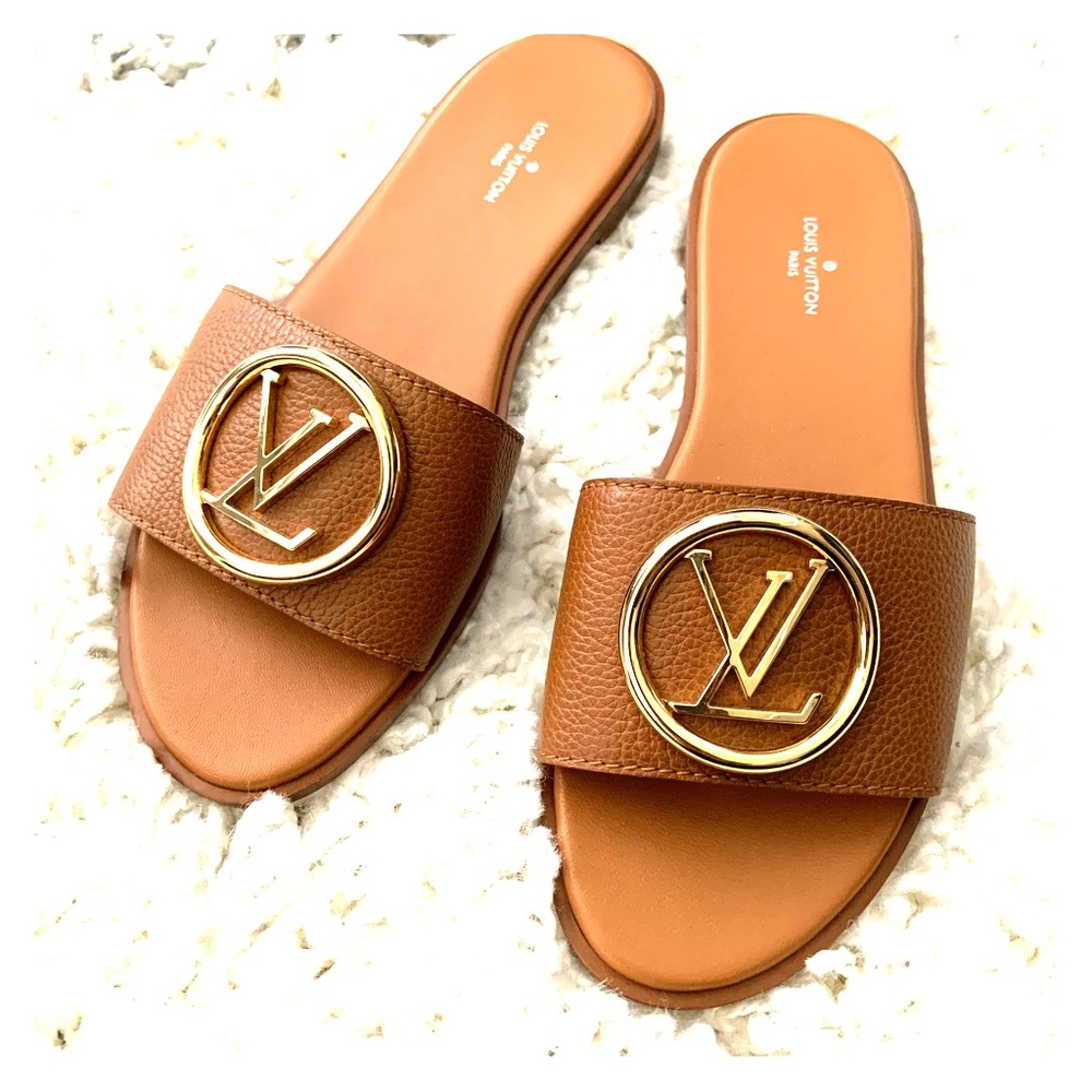 Louis Vuitton Lock It flat mule in brown